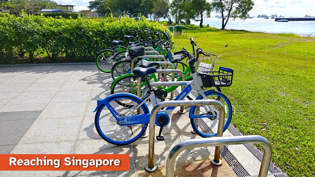 Photo of a bicycle parked at a rack